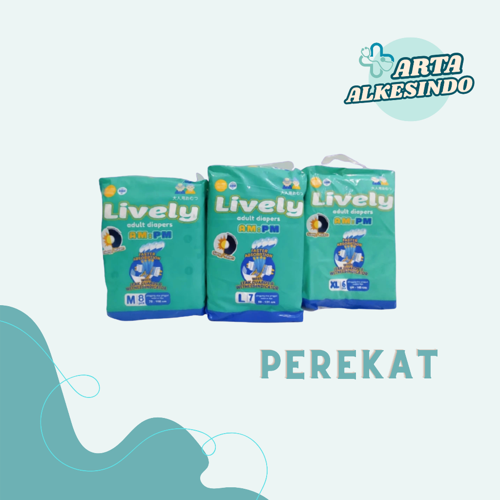 Adult Diapers Pampers Dewasa Lively | Pampers Dewasa Hanya sisa size L
