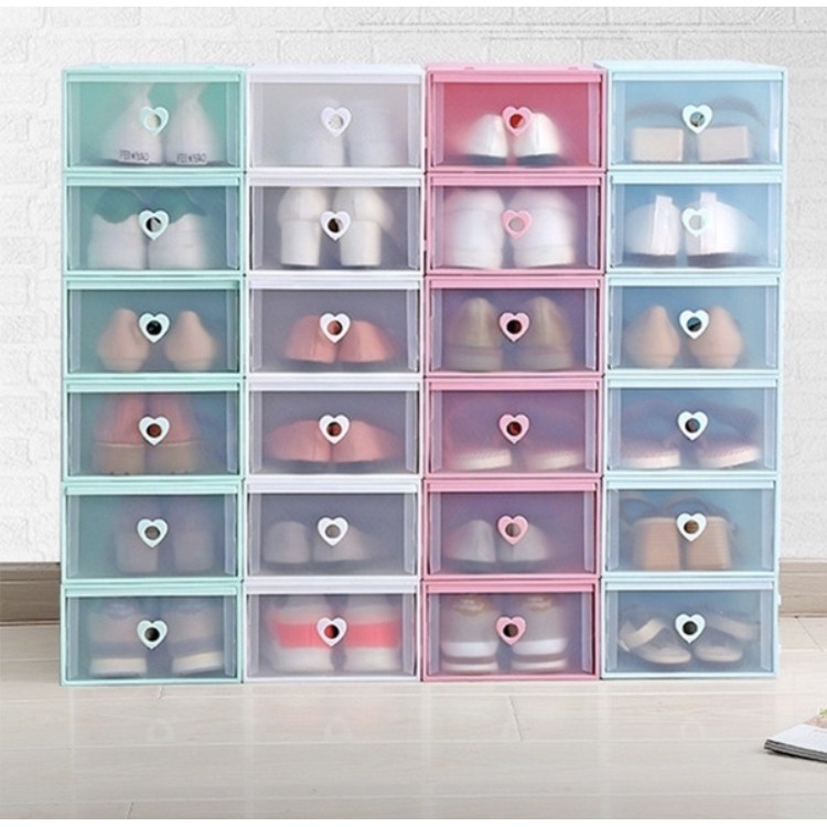 ✨PROMO MURAH✨ Organizer / Kotak Sepatu / Kotak Sepatu Transparan Tebal Serbaguna Shoes Box