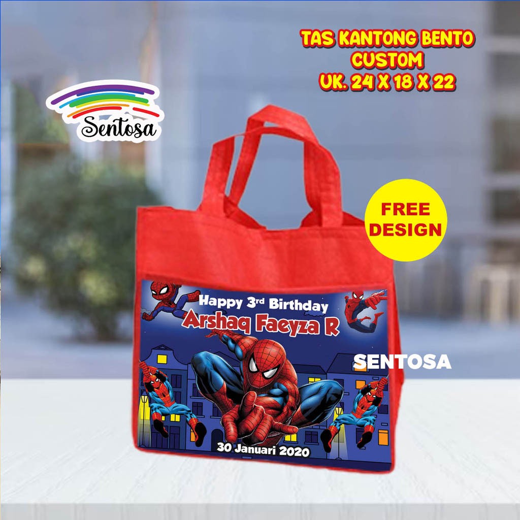 

GOODIE BAG KANTONG BENTO ULTAH CUSTOM TERMURAH- FREE DESAIN