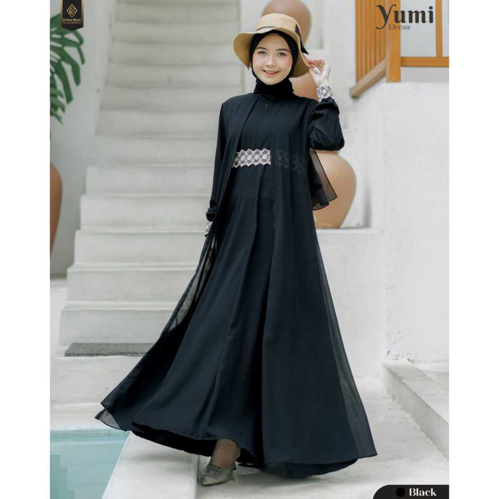 EMKAHIJAB Yumi Dress Gamis Only Queen Alexandria HQ x Ceruty Babydoll