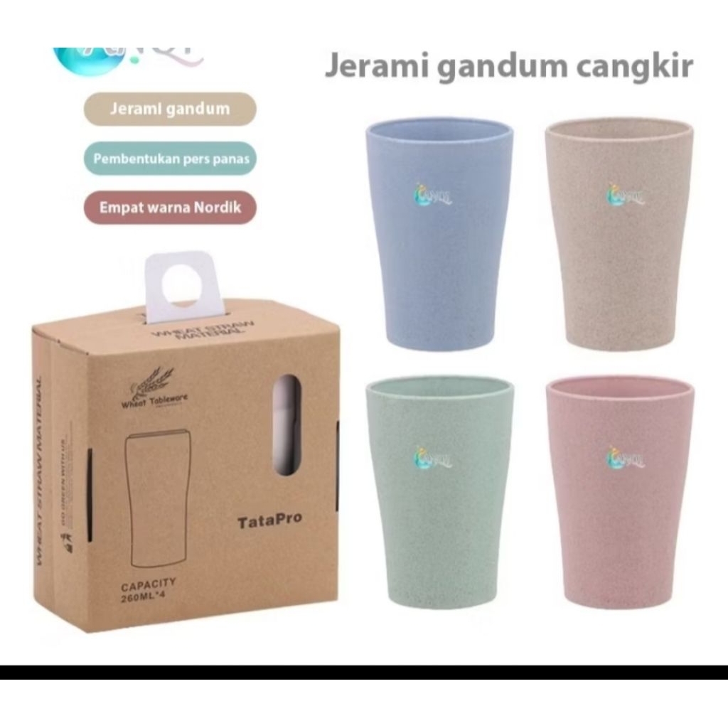 set 4 pcs gelas
