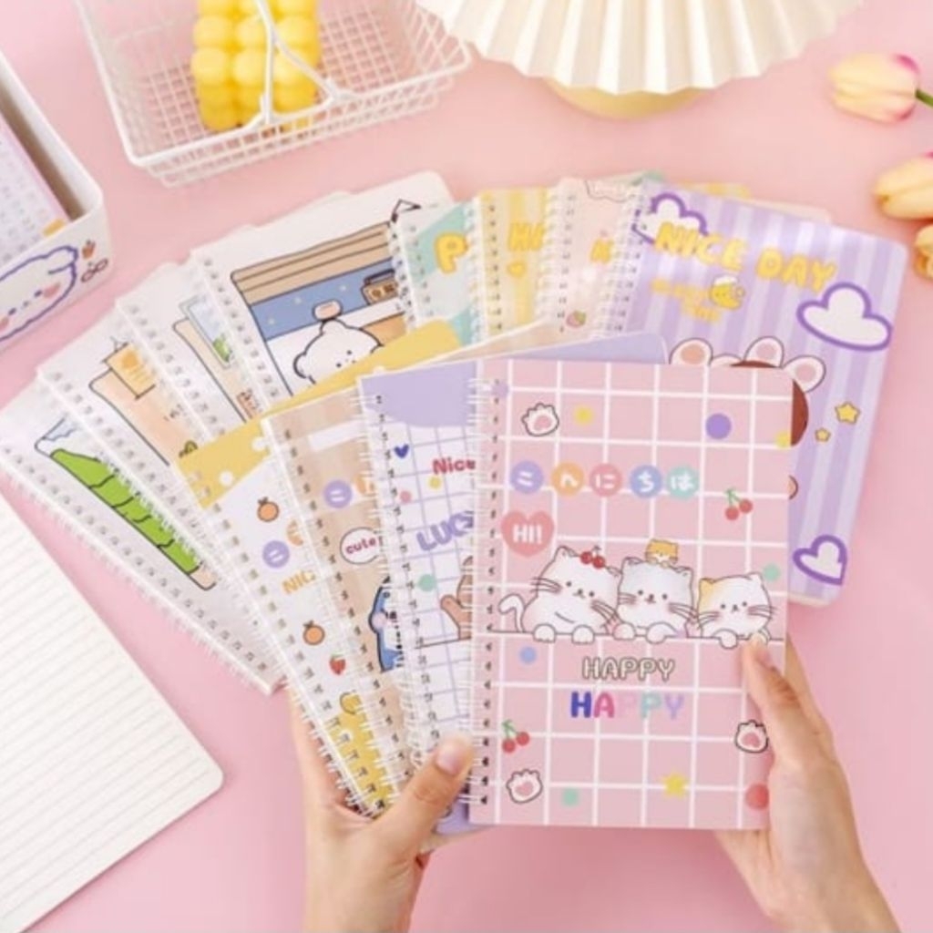 

BUKU TULIS RING MOTIF A5/ BUKU CATATAN UKURAN A5