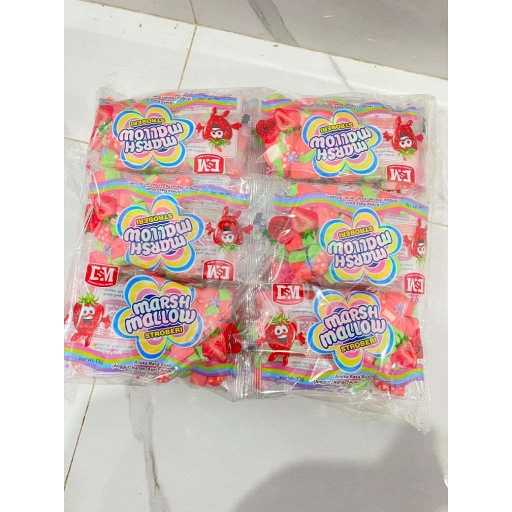 

DSM MARSHMALLOW STROBERI 1 PACK ISI 30
