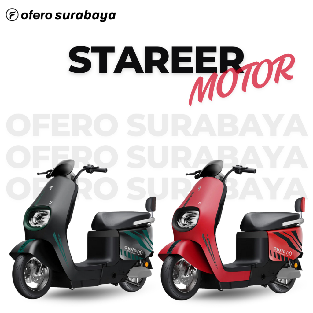 OFERO STAREER MOTOR Lith Motor Listrik Speed 60Km | Power 1800W
