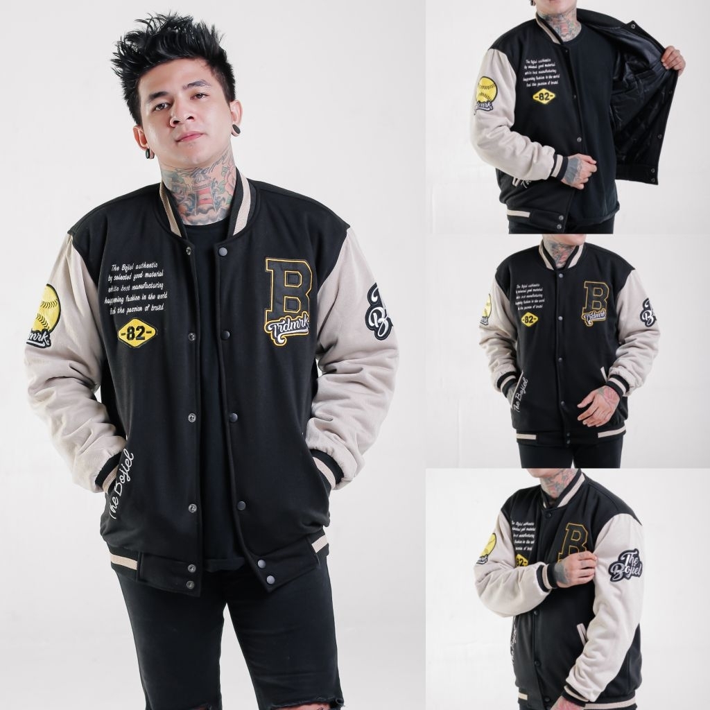 Jaket Baseball Pria Original 100% Thebojiel Wankle
