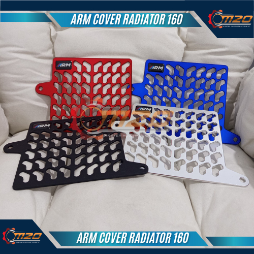 Cover Radiator Pattern Vario 160 PCX 160 ADV Full CNC Billet Aluminium Alloy Warna Merah Biru Silver