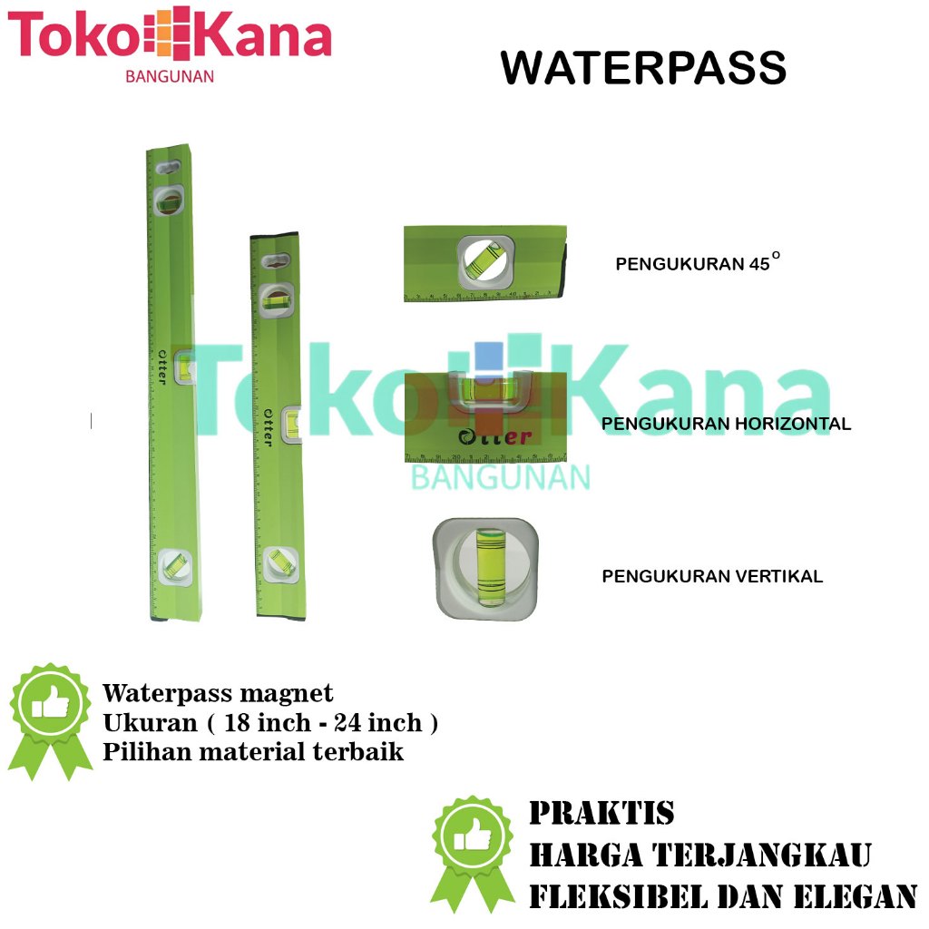 WATERPASS MAGNET ALUMUNIUM Waterpass Magnet Alumuiniu,