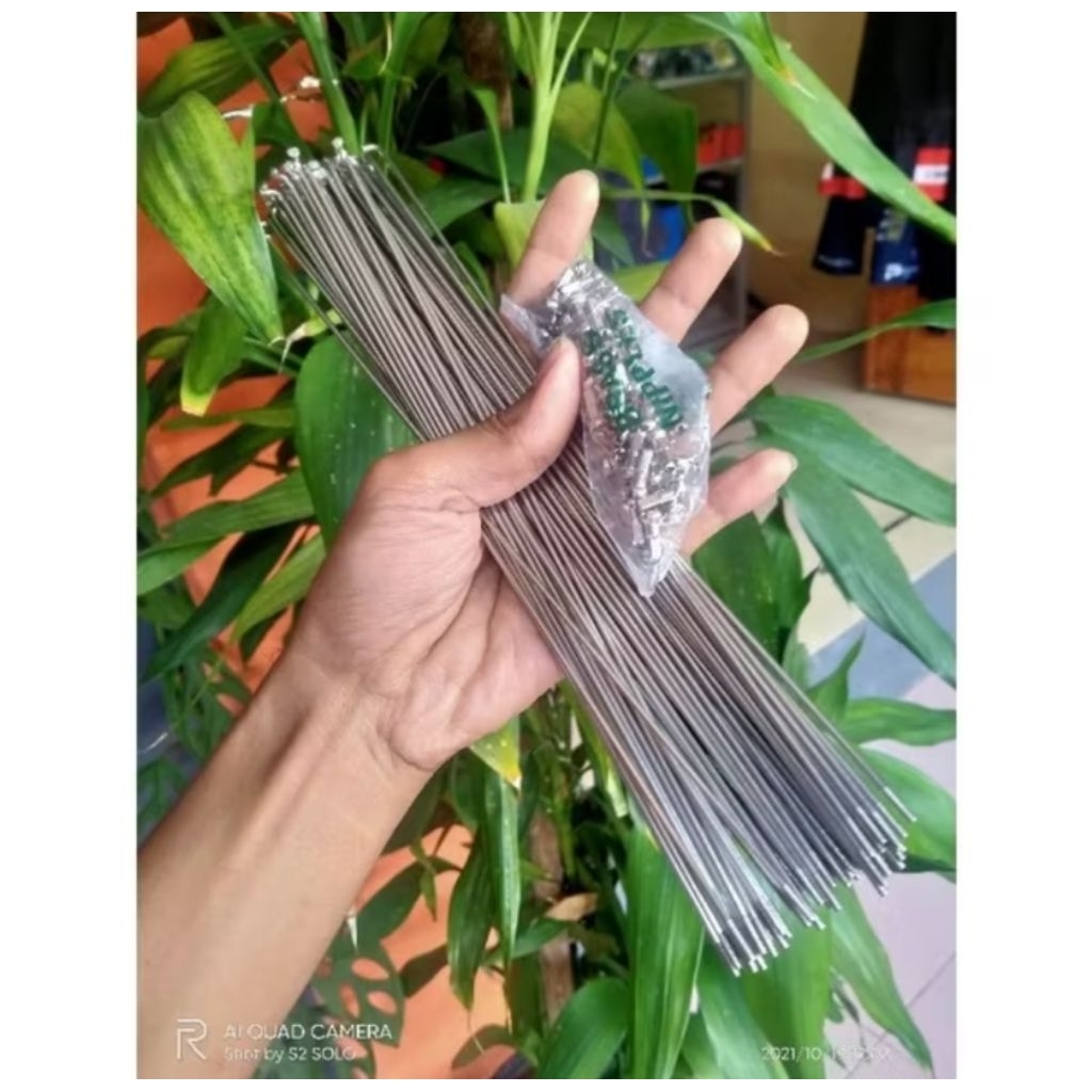 ruji sepeda stainless steel 700c spoke 282mm 283mm