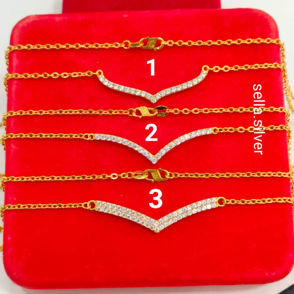 KALUNG AUREL DEWASA PERAK 925 ASLI LAPIS MAS