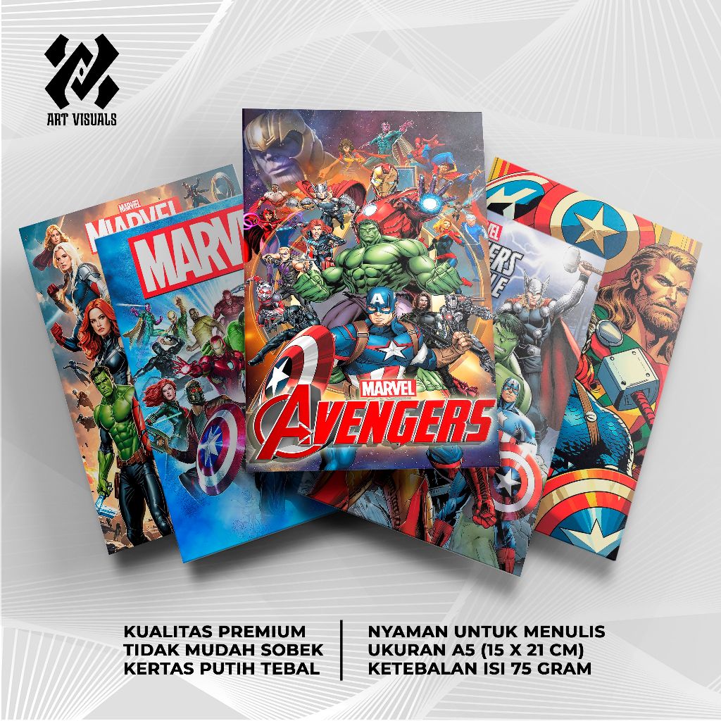 

Buku Tulis Custom Tema HERO MARVEL Terlengkap Termurah Model Bebas Pilih Foto/Buku Tulis Sekolah/Buku Catatan
