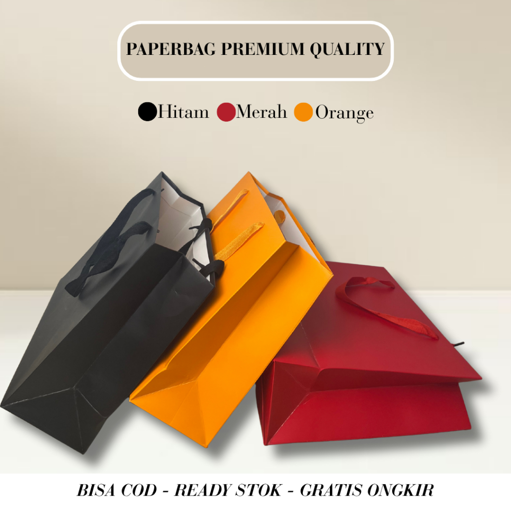 

[COD] Kantong Kado Premium Paperbag Karton Warna Warni Gift Bag Mewah Kuat