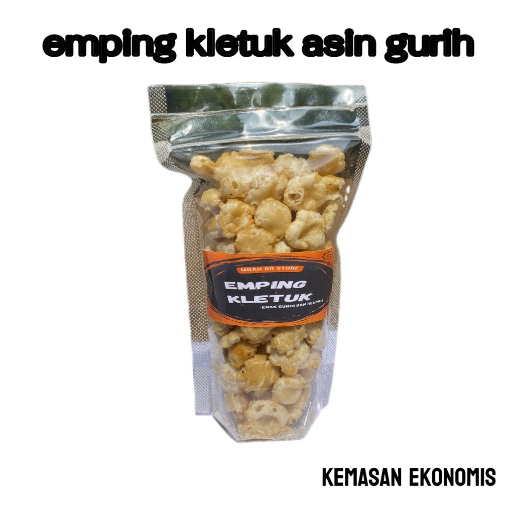 

emping kletuk asin gurih 100gram 100%original