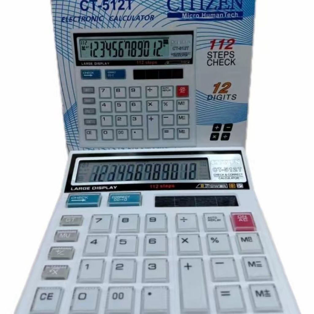 

KALKULATOR CT-512T BODY PUTIH CHECK & CORRECT
