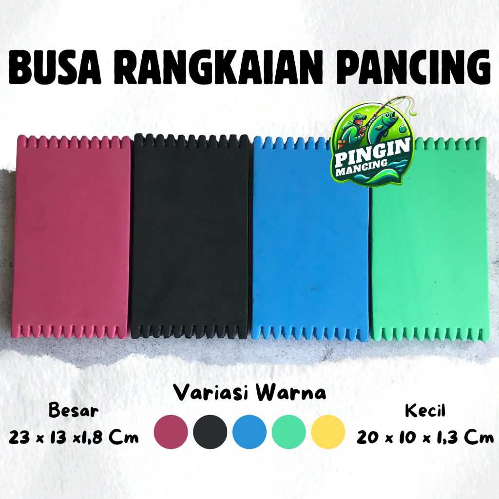 Busa Spon Rangkaian Pancing Tersedia Variasi Warna