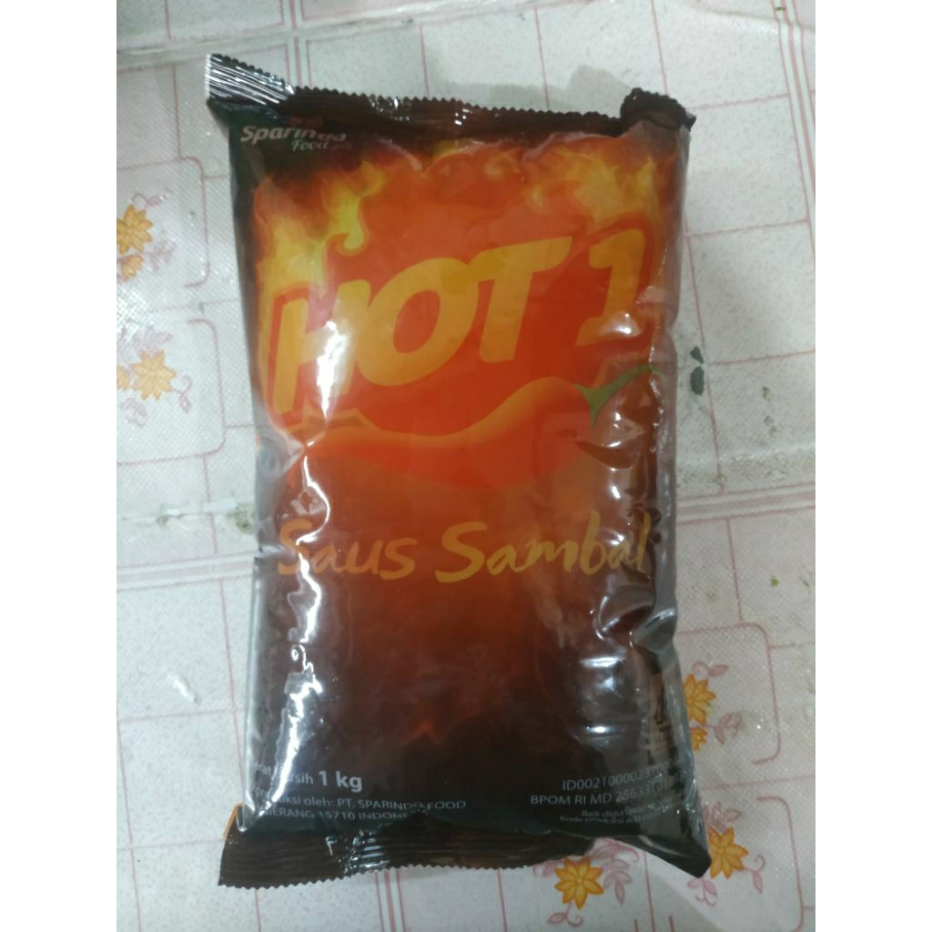 

Saos Sambal Hot 1 1KG/Saos pedas Hot 1
