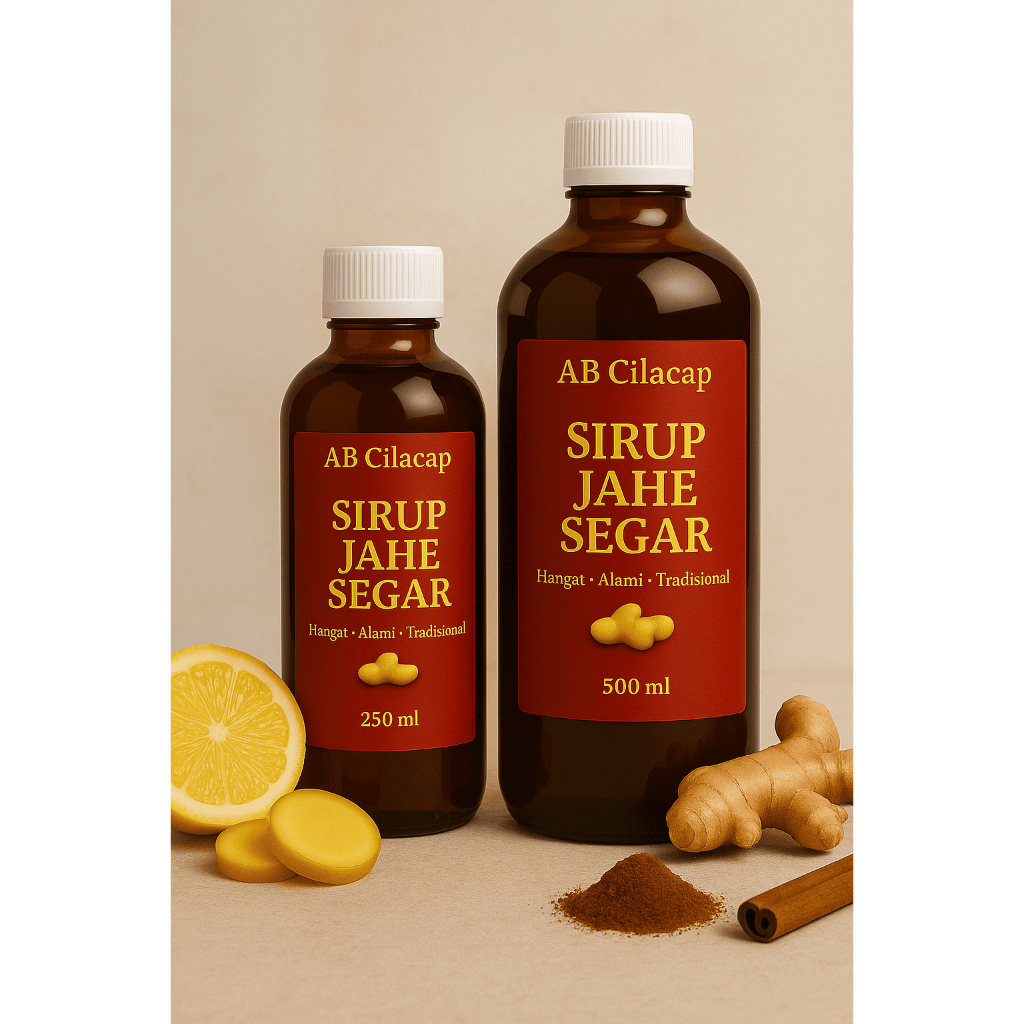 

Paket Hemat Sirup Jahe AB Cilacap 250ml + 500ml – Tradisional, Sehat & Hangat Alami