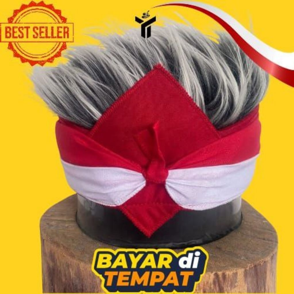 Blangkon Jawa, Rambut Palsu Pria Merah Putih Bergaransi, Udeng Umbul Umbul Agustusan