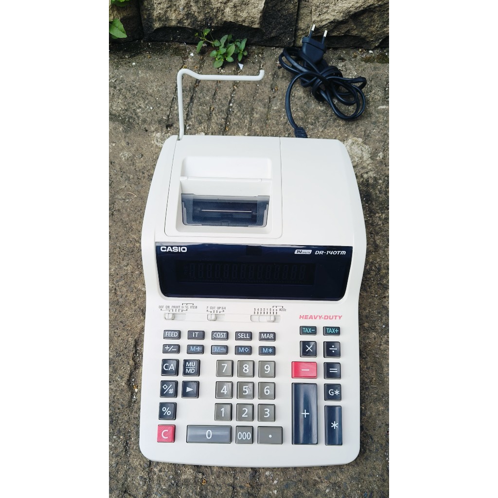 

PRINTING CALCULATOR STRUK CASIO DR 140 TM