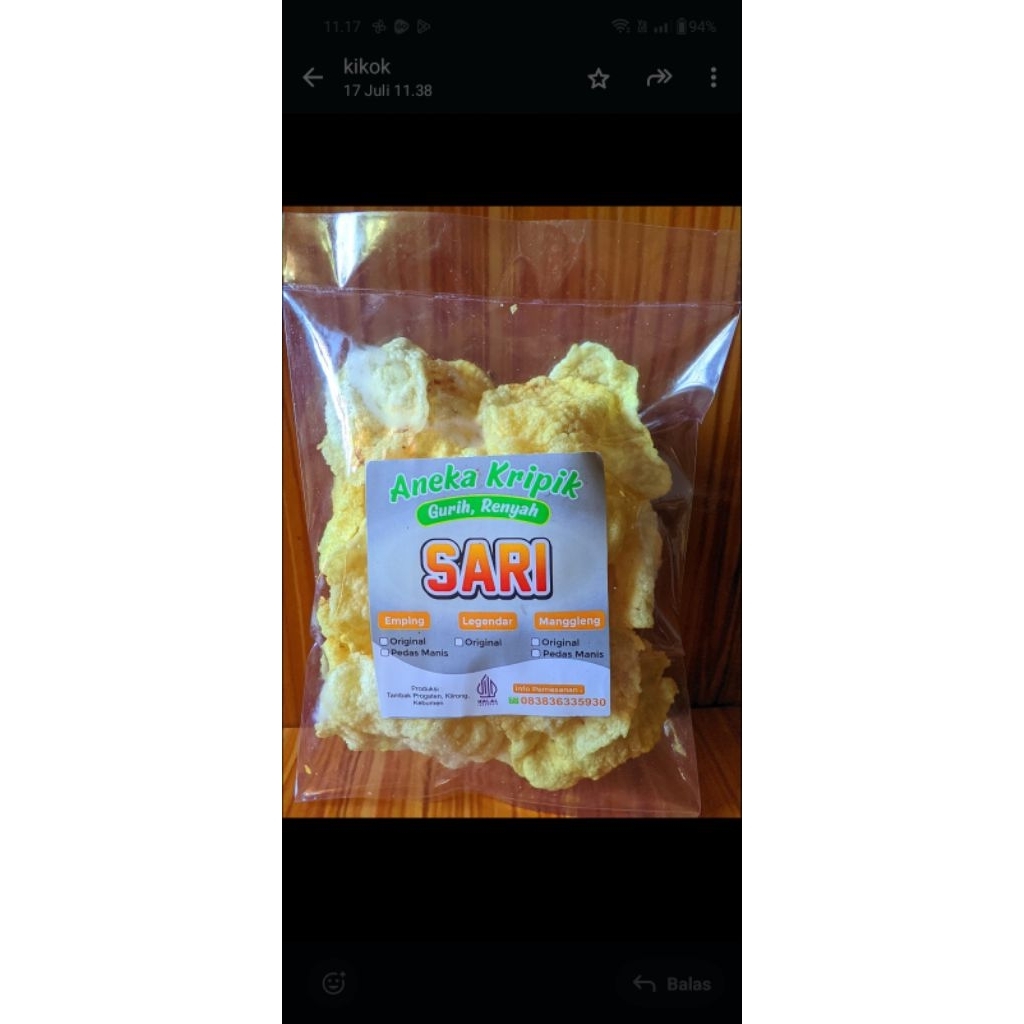 

EMPING MLIJO gurih dan renyah