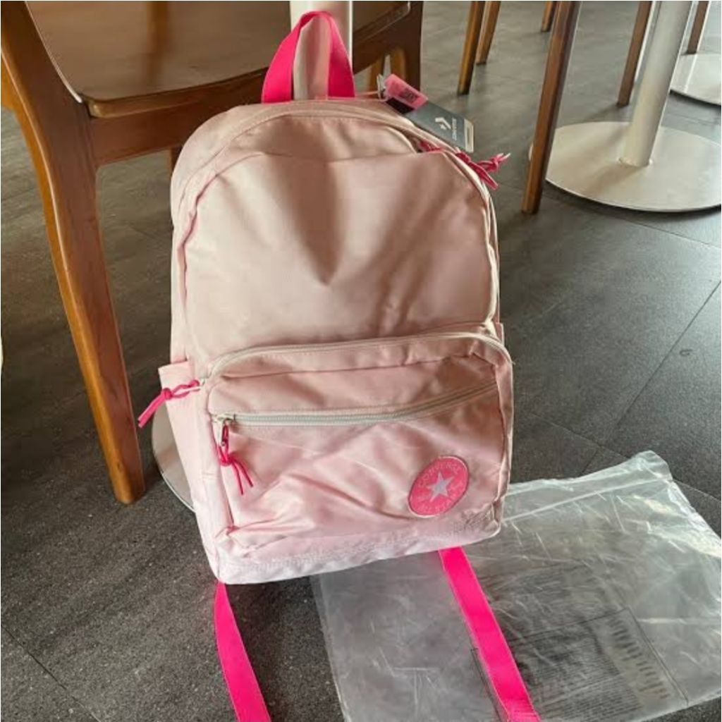 TAS CONVERSE ALLSTAR PINK ORIGIN BACKPACK / WOMAN BAG PINK CUTE / CONVERSE ALLSTAR