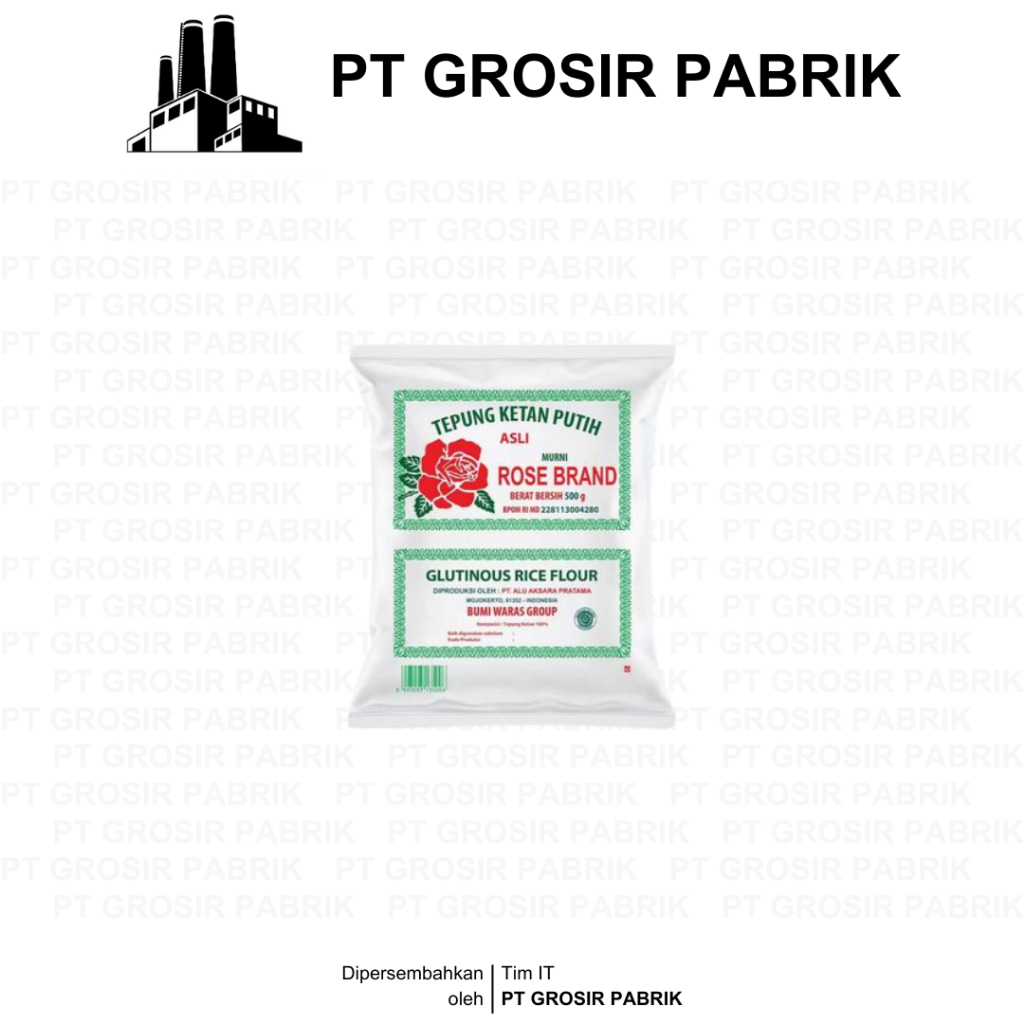 

Tepung Ketan Rose Brand 500g | Tepung Termurah