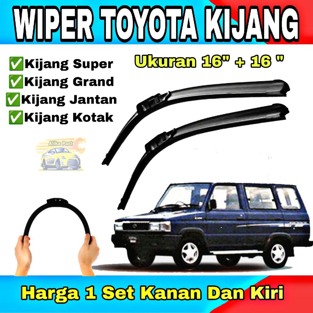 Wiper Mobil Toyota Kijang Grand _ Wiper Toyota Kijang Super _ Wiper Toyota Kijang Kotak _ Wiper Fram