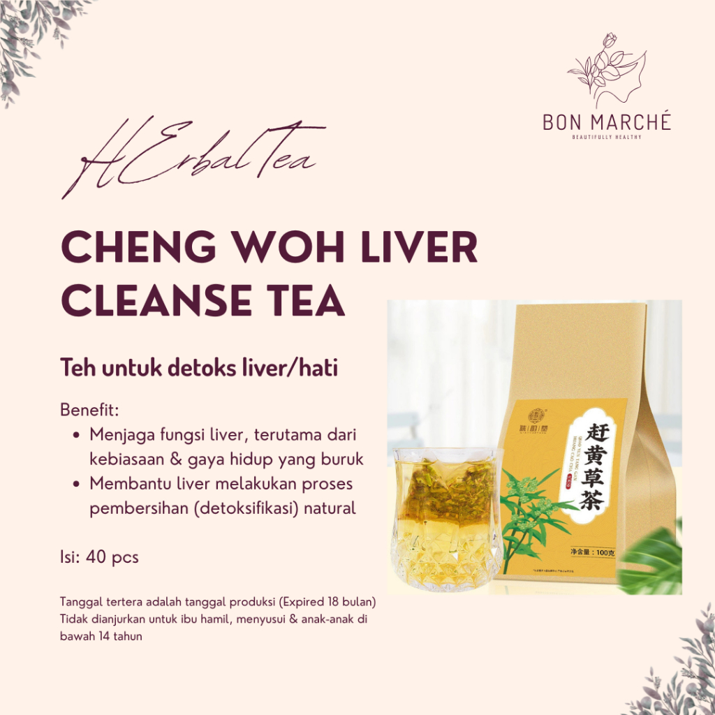 

Cheng Woh Liver Cleanse Tea - Teh Herbal Penang Detox Liver/Hati 40 pcs