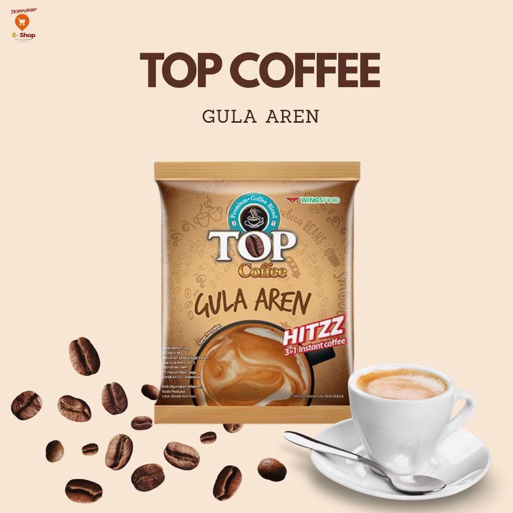 

Top Coffee Gula Aren 22 gram I renteng isi 15 pcs