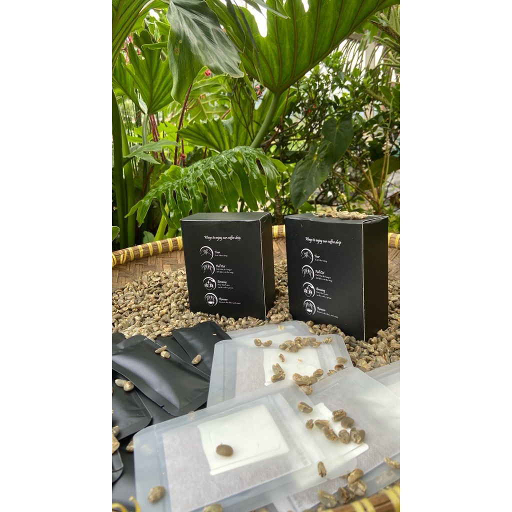 

Coffee Arabika 100% kopi murni dengan kemasan drip bag/filter isi 6 pcs