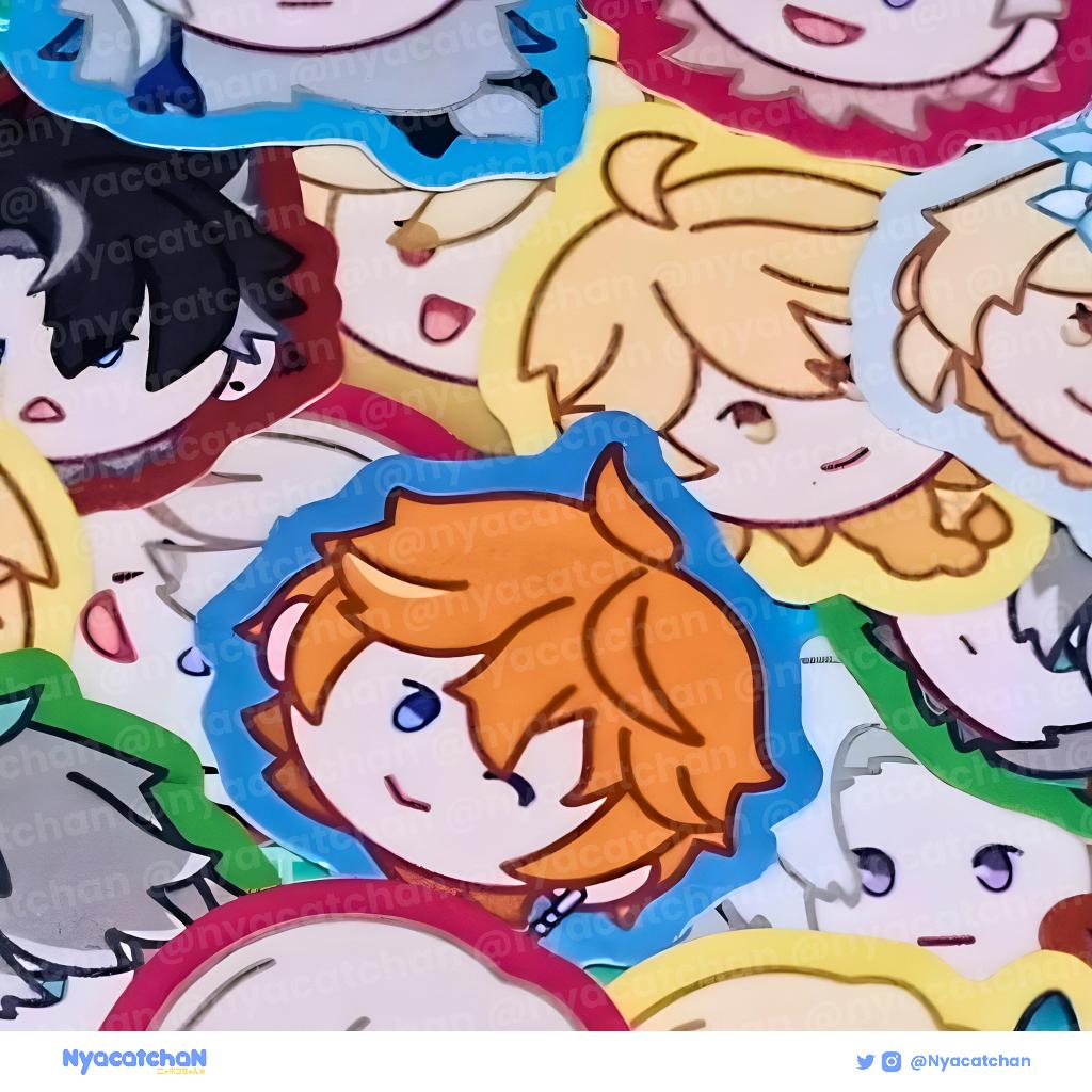 

[Nyacatchan] Genshin Impact Honkai Star Rail Mini Sticker 3 CM