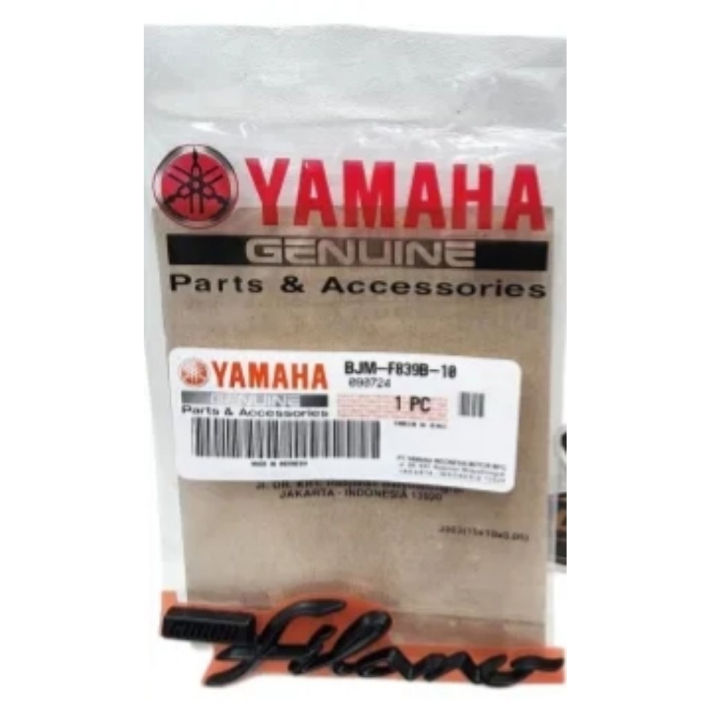 Emblem 3D timbul sayap depan Grand Filano warna Hitam ori YGP BJM-F839B-10