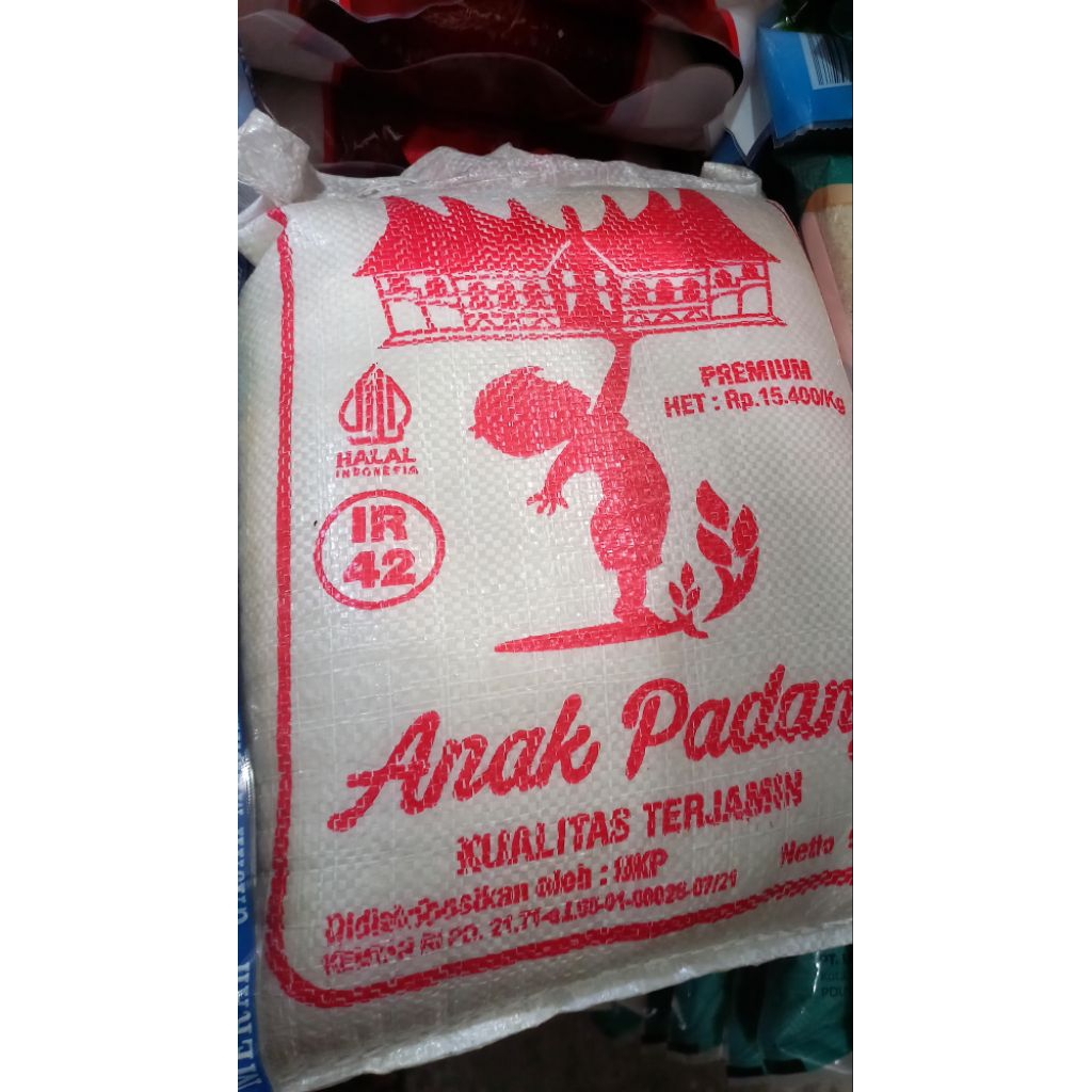 

BERAS PREMIUM ANAK PADANG 5kg Keras