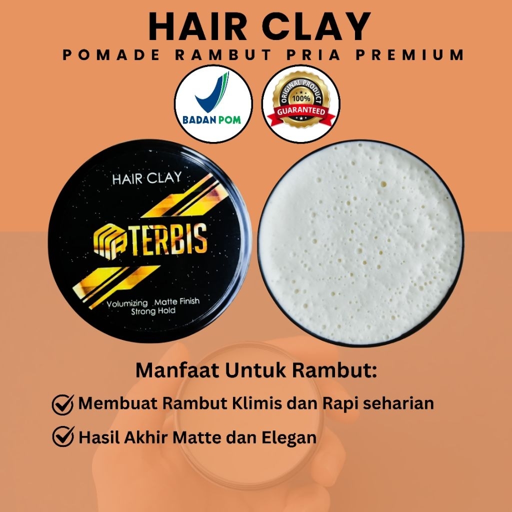 POMADE CLAY MR. TERBIS BPOM / HAIR CLAY POMADE / MATTER CLAY POMADE