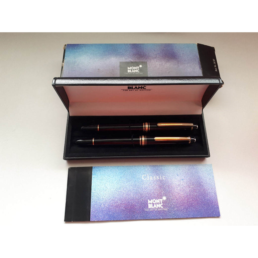

A pair of Mont Blanc Meisterstuck Rollerpen Classic Original