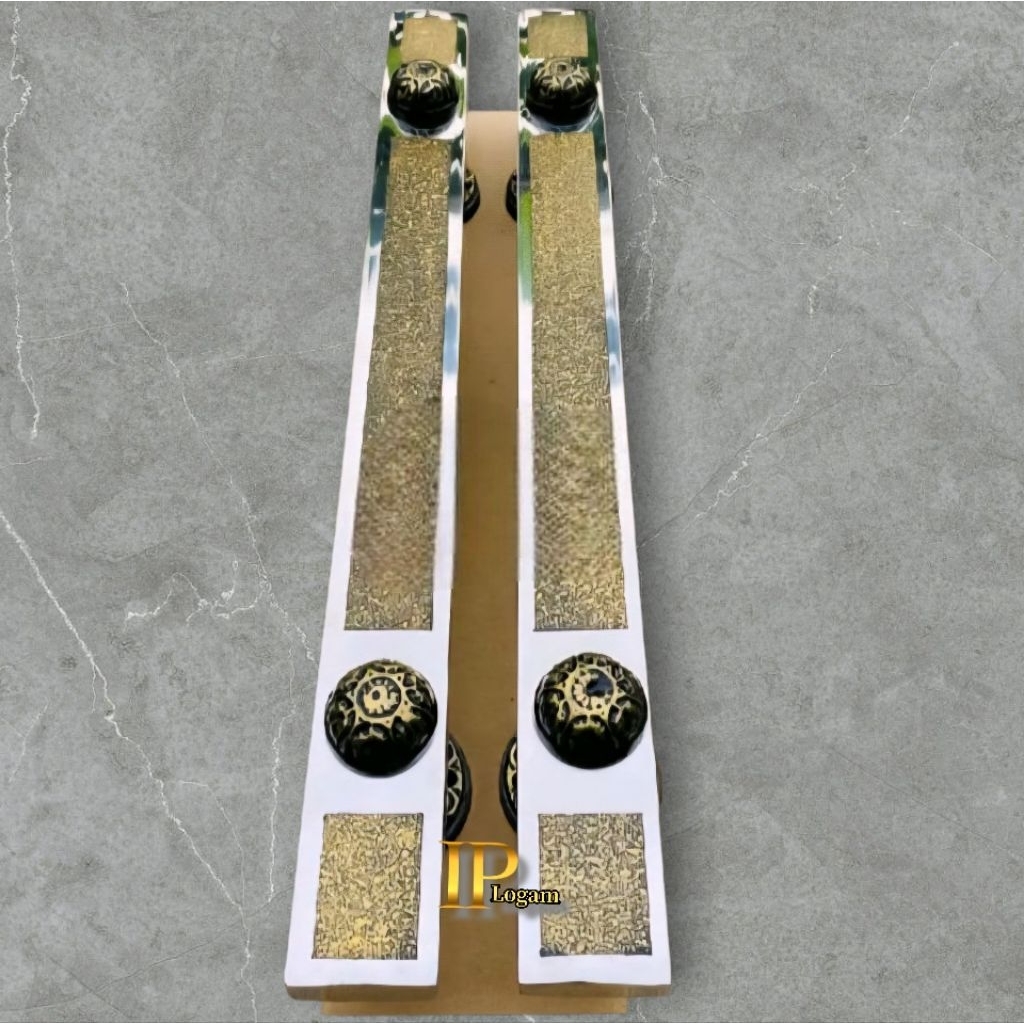 Bamboogrove_ Handle Pintu Rumah Minimalis Set Kunci // 4Pcs(2Psg) + Kunci Gagang Pintu Rumah Model