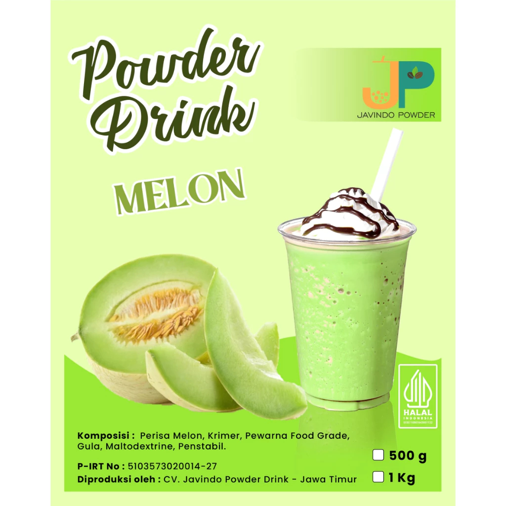 

JAVINDO Bubuk Minuman Rasa Melon 1Kg / 1 Kg Reguler - Javindo Powder