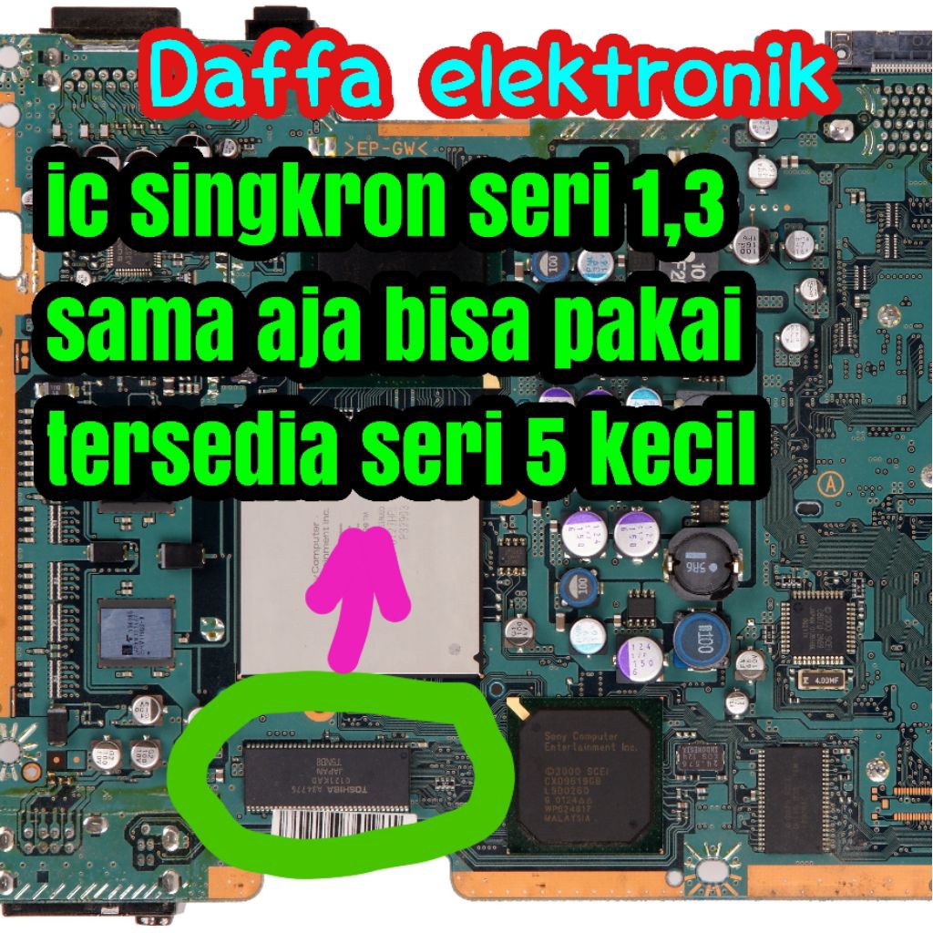 ic singkron PS2 fat seri 1,3 dan 5 | ic singkron PS2 fat | singkron PS2 | ic singkronisasi PS2 | ic 