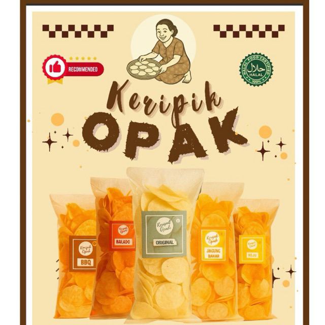

250g Keripik Opak | Keripik Opak Rumpun Kemasan 250