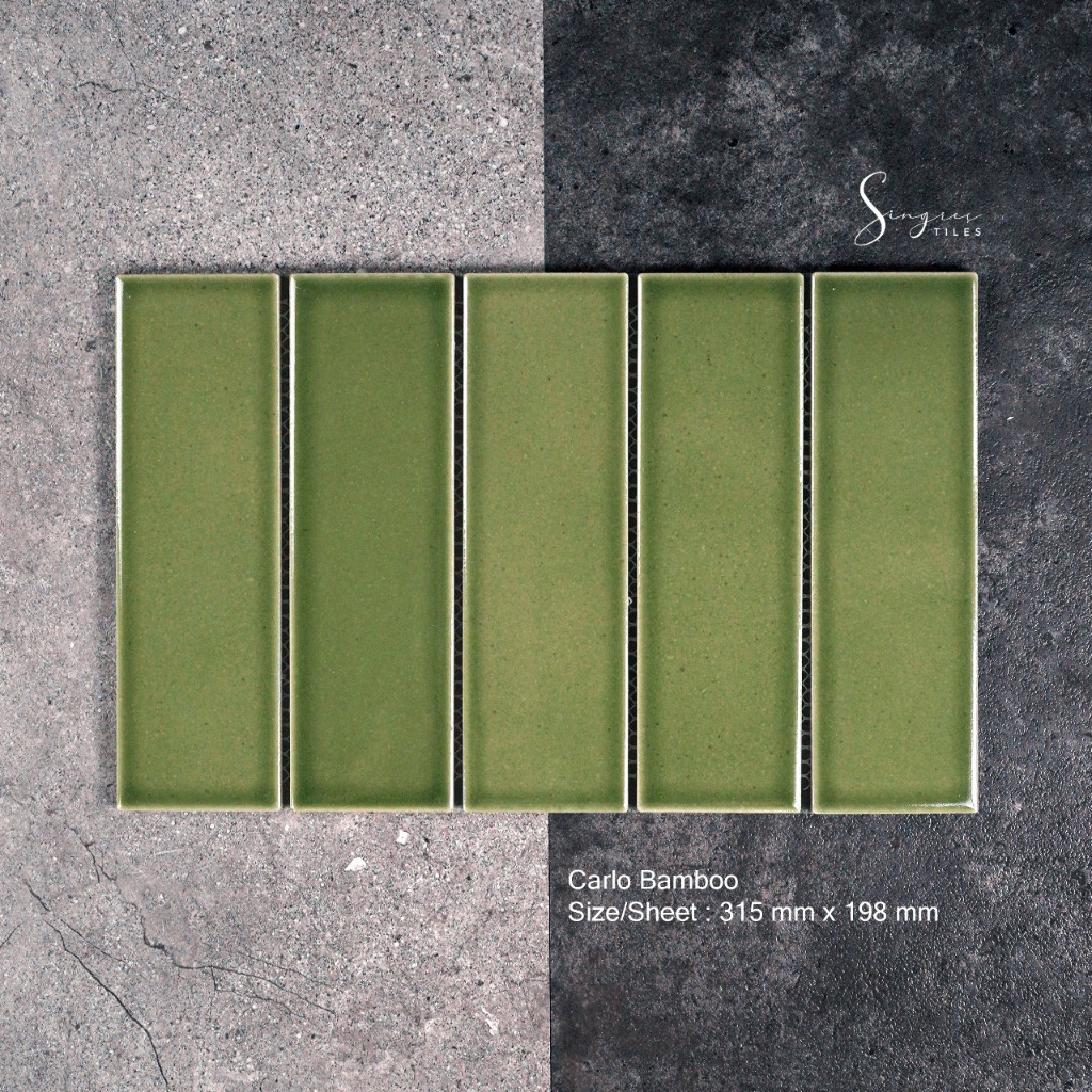 Bamboo Carlo Singres Mosaic Tiles | Mosaic Keramik