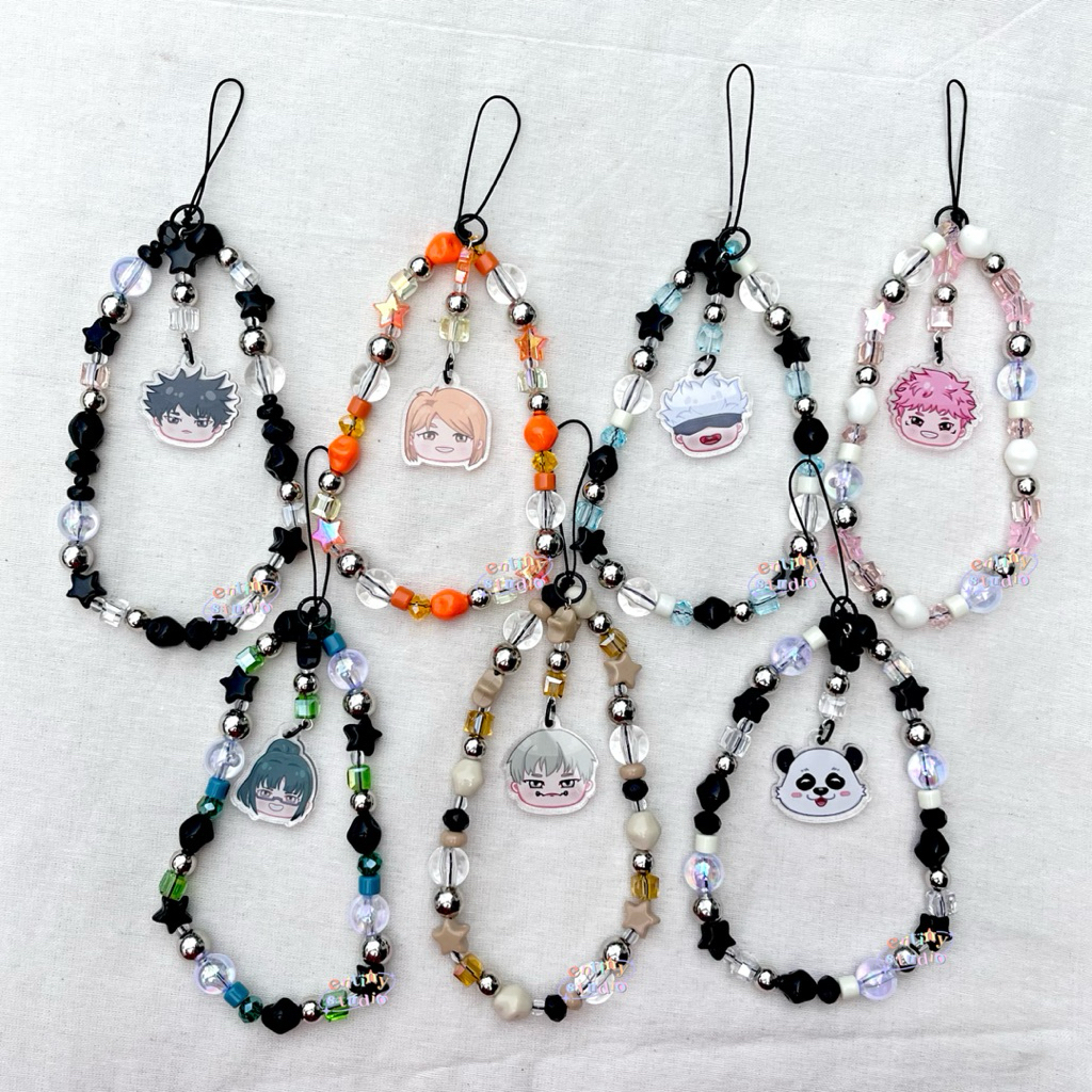 Jujutsu Kaisen Phone Strap | Anime | Yuji | Sukuna | Megumi Fushiguro | Nobara Kugusaki | Gojo Sator