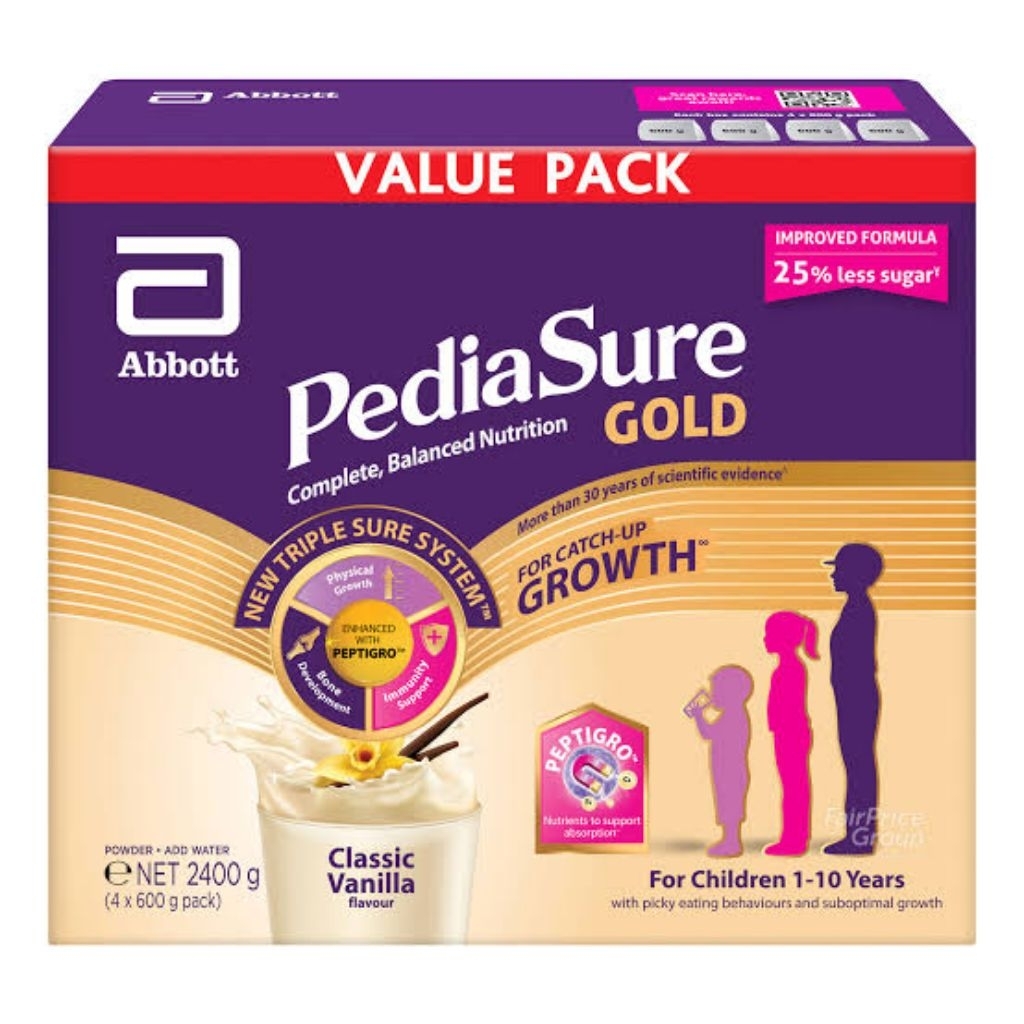 

pediasure gold triplesure singapore vanilla 2400g