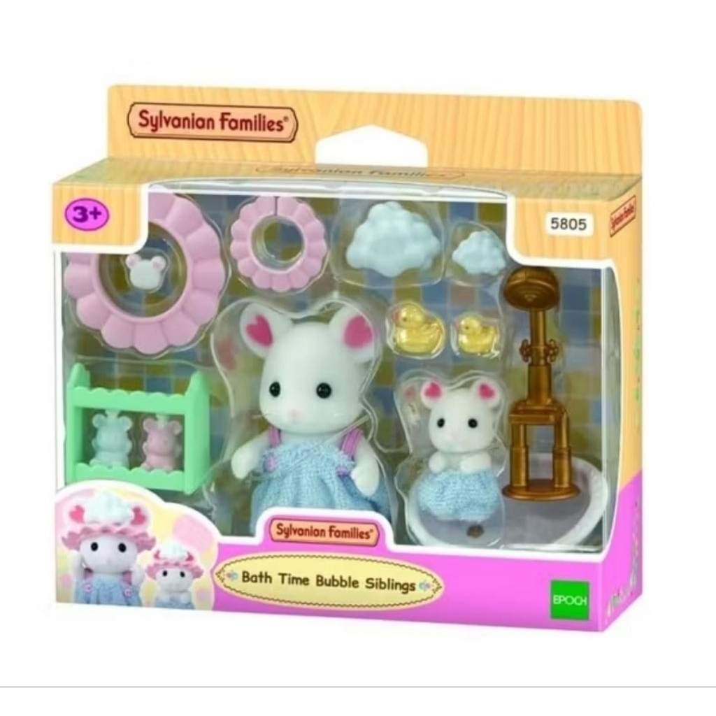 Sylvanian Families Bath time Bubble Siblings