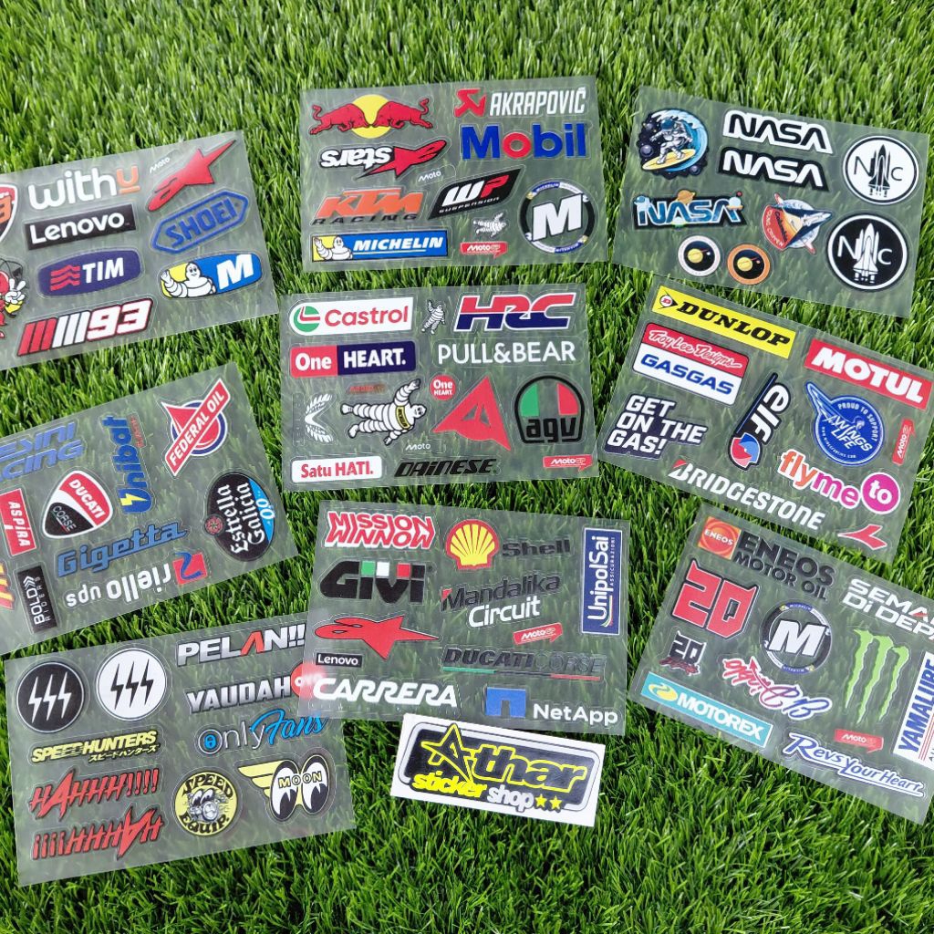 stiker sepaket stiker printing premium uv stiker helm motor mobil printing