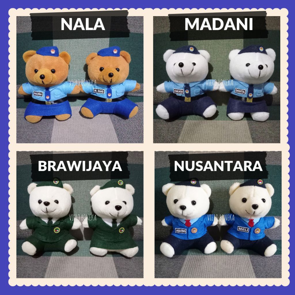 Boneka Mini SMA Taruna Nusantara Tarnus Smantar Nala Madani Brawijaya Souvenir Hadiah Pelantikan Wis