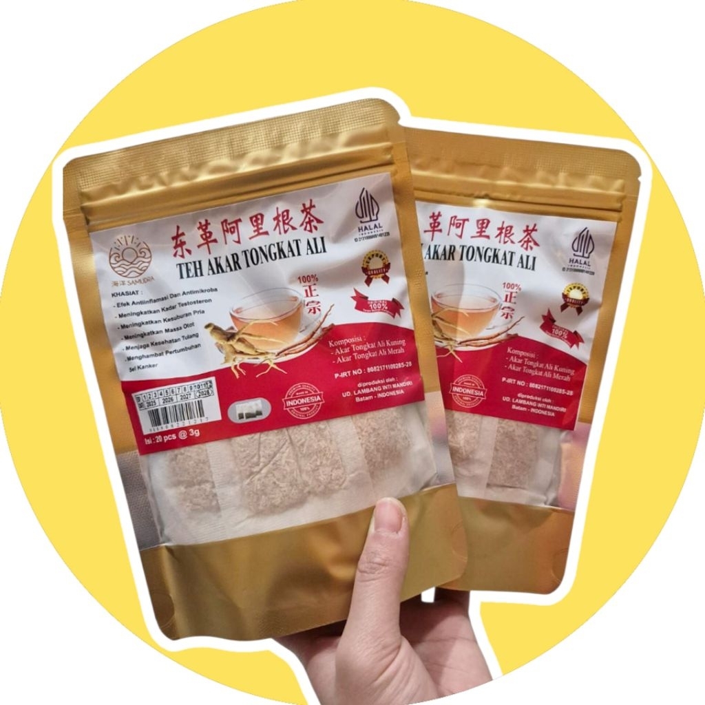 

Teh Akar TongkatAli Kalimantan Super Isi 20 Tea Bag Bersertifikat / Kayu Pasak-Bumi Merah Kuning Herbal Berkualitas Bajakah Bahan Racikan Rendaman Naga Elang Burung Laut Ginseng Korea China Cina Hupio Gelembung Ikan Kerapu Kakap Putih Kotak Kantong Pahit