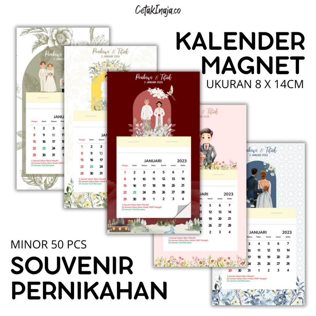 

Kalender Tempel Magnet Murah Custom Nama Souvenir Pernikahan Unik Souvenir Kalender Magnet Kalender Tempel Desain Pernikahan