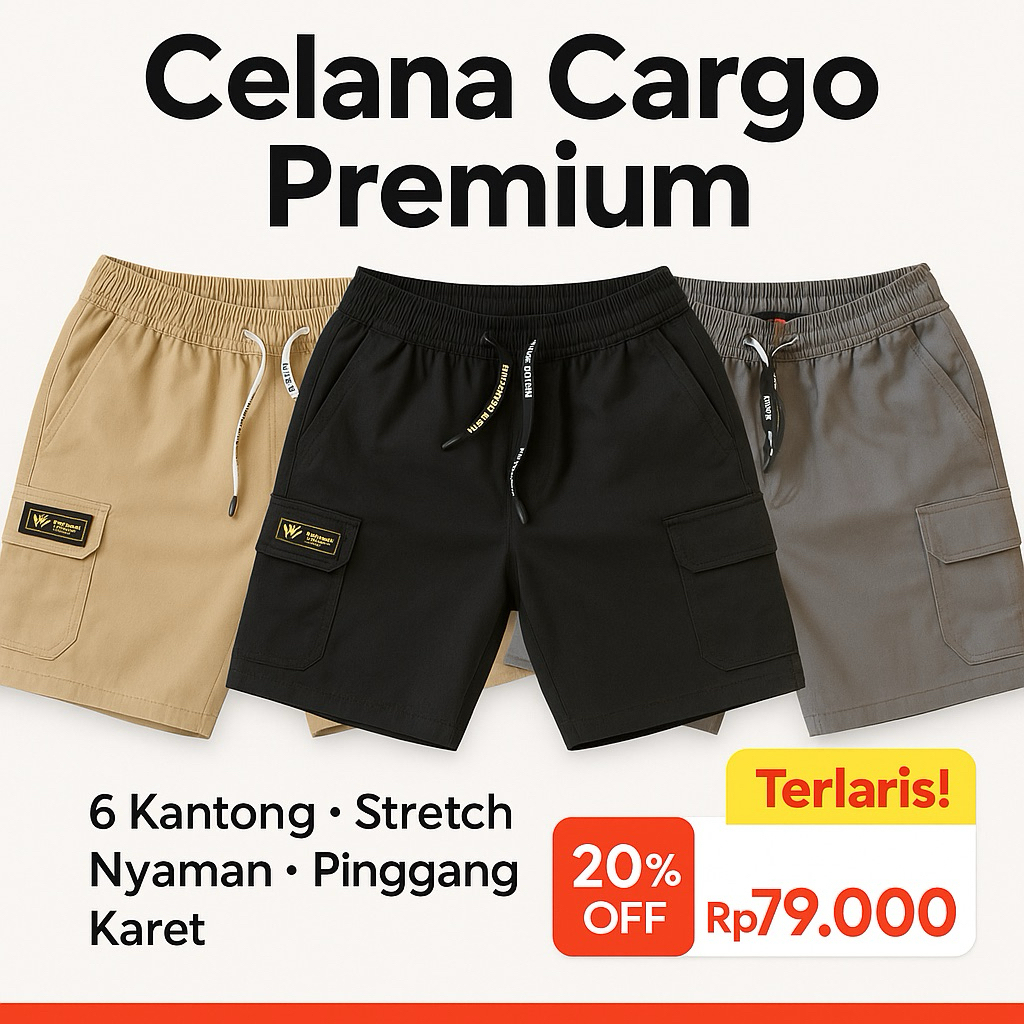 Celana Cargo Pendek Original Celana Pendek Cargo Pria Celana Pendek Cargo Distro