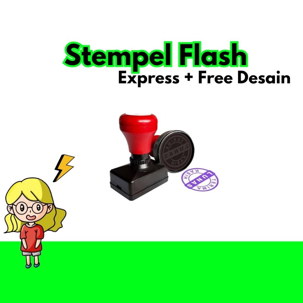 

(Langsung Jadi) Stempel Flash dan Stempel Kayu