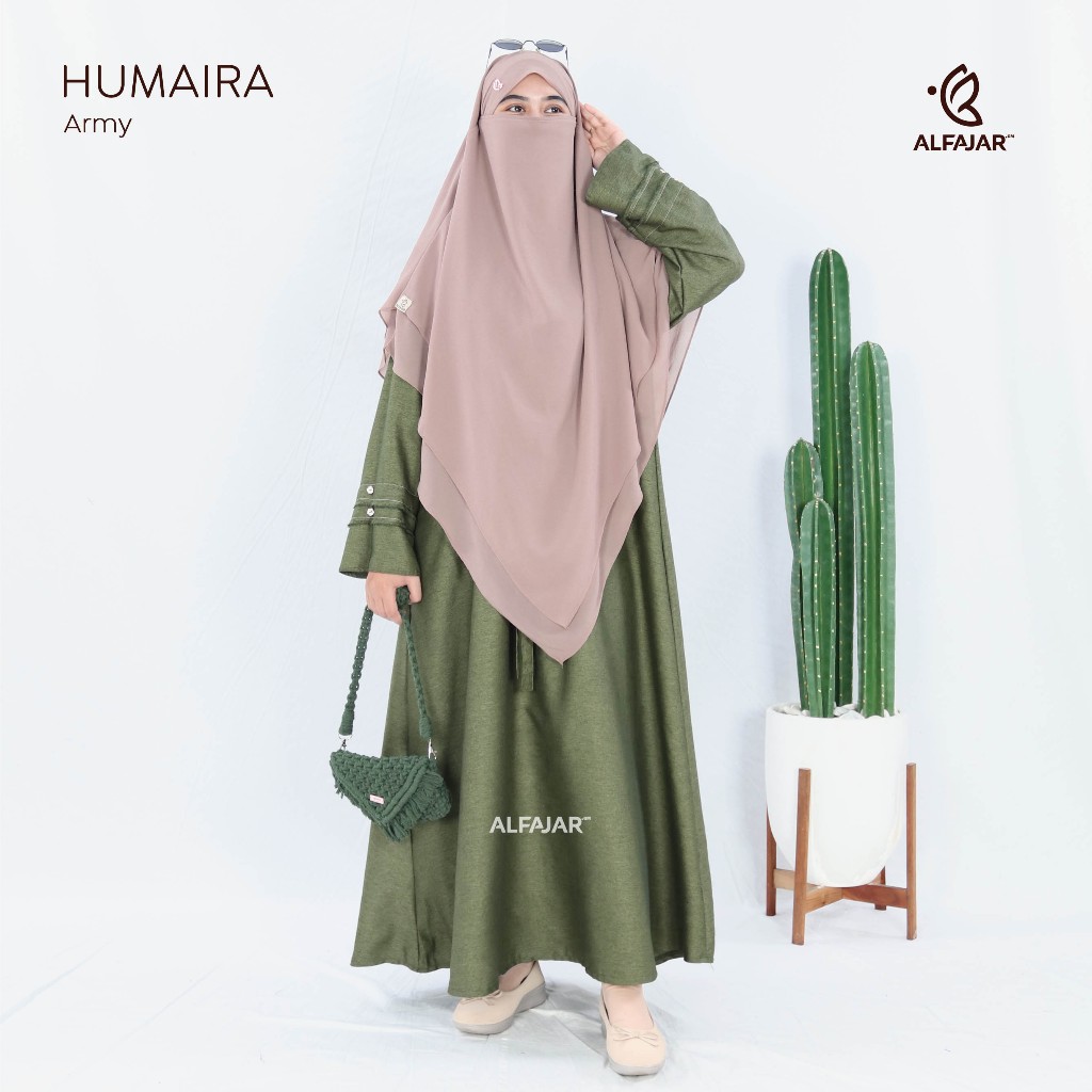 Alfajar - Abaya Gamis HUMAIRA Bahan Katun Madina Fodu / Abaya Umroh / Abaya lebaran