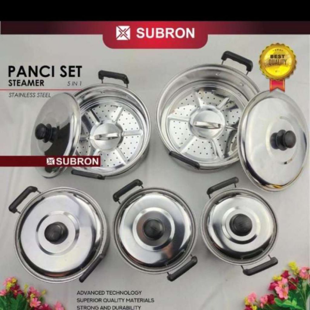Panci set stainless 12 pcs subron